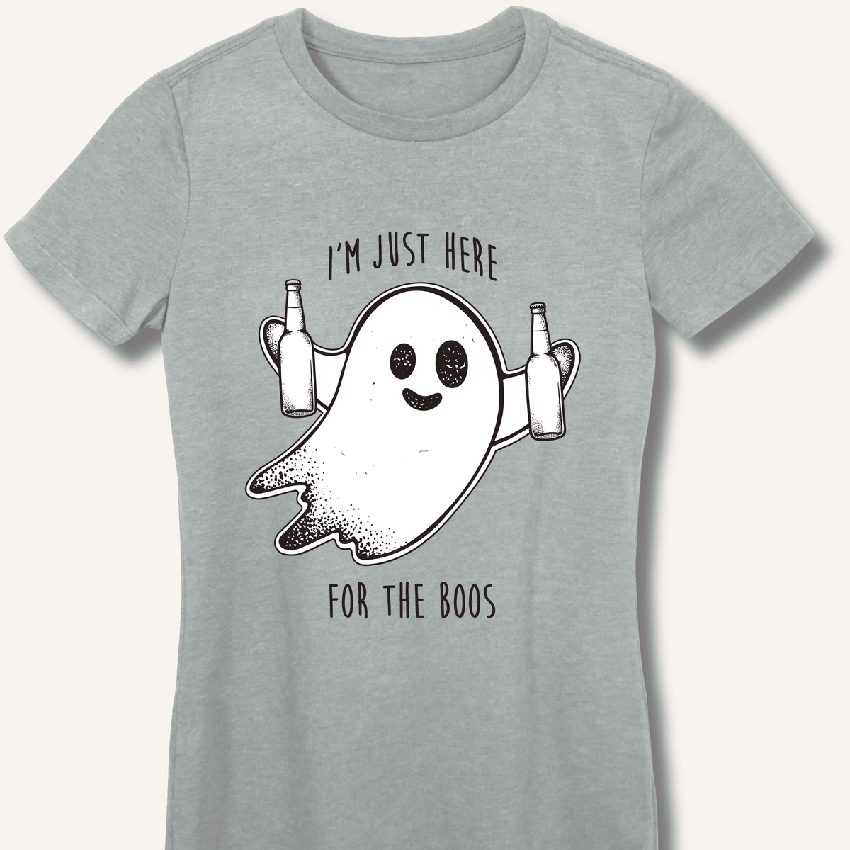 I'm Just Here For The Boos Women's Fitted T-Shirt - Sip & Shirt