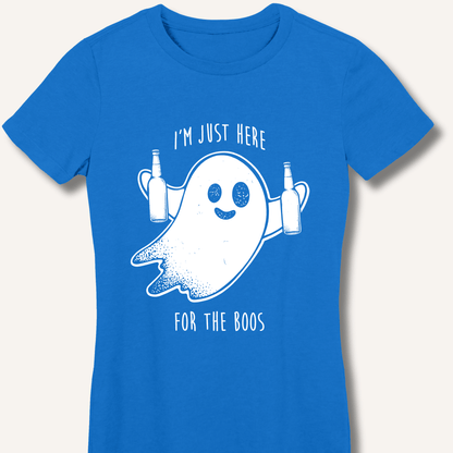 I'm Just Here For The Boos Women's Fitted T-Shirt - Sip & Shirt