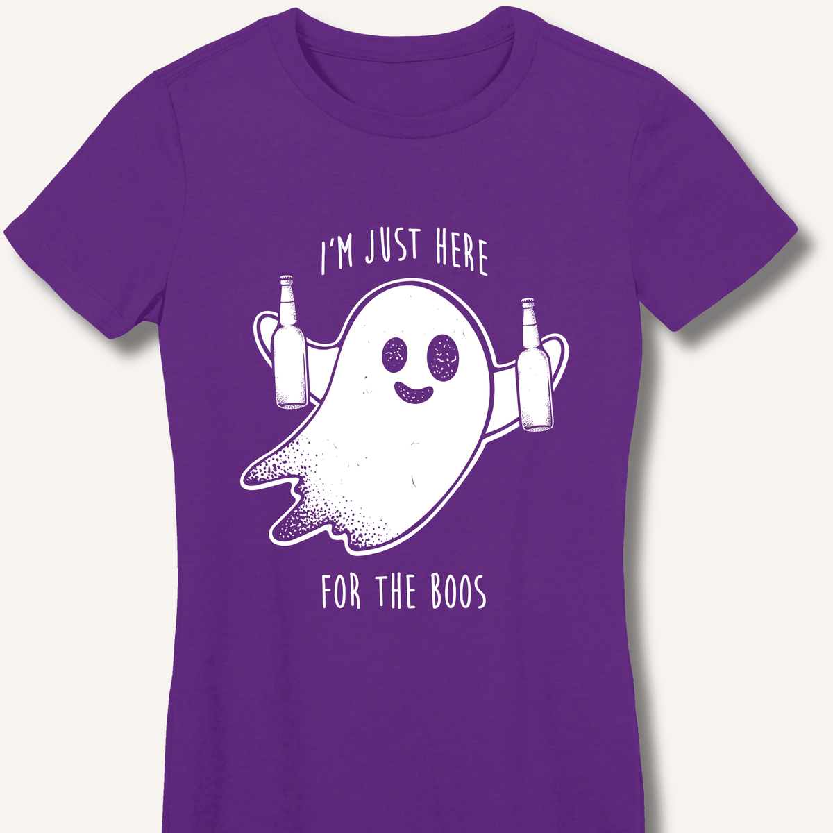 I'm Just Here For The Boos Women's Fitted T-Shirt - Sip & Shirt