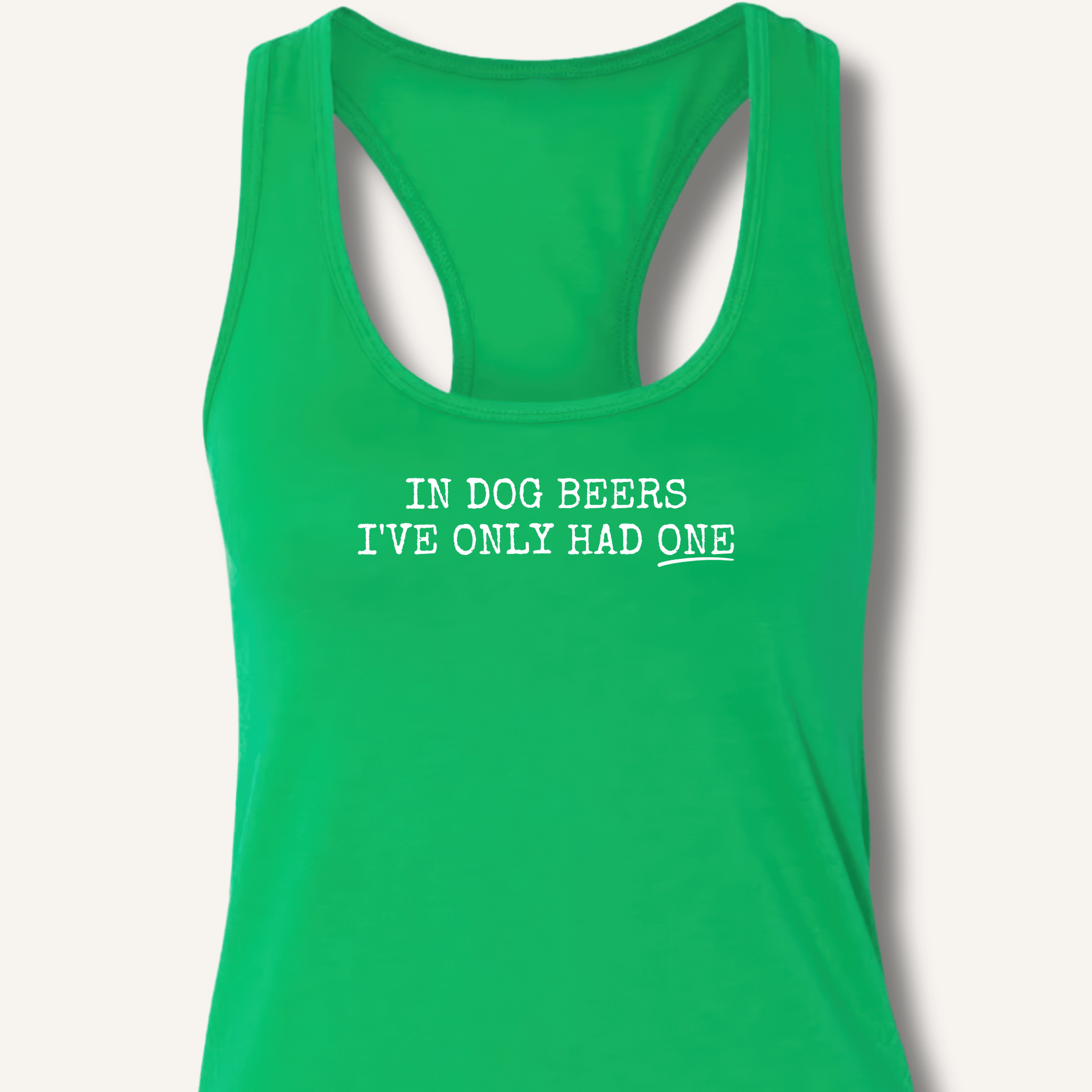 In Dog Beers Racerback Tank - Sip & Shirt