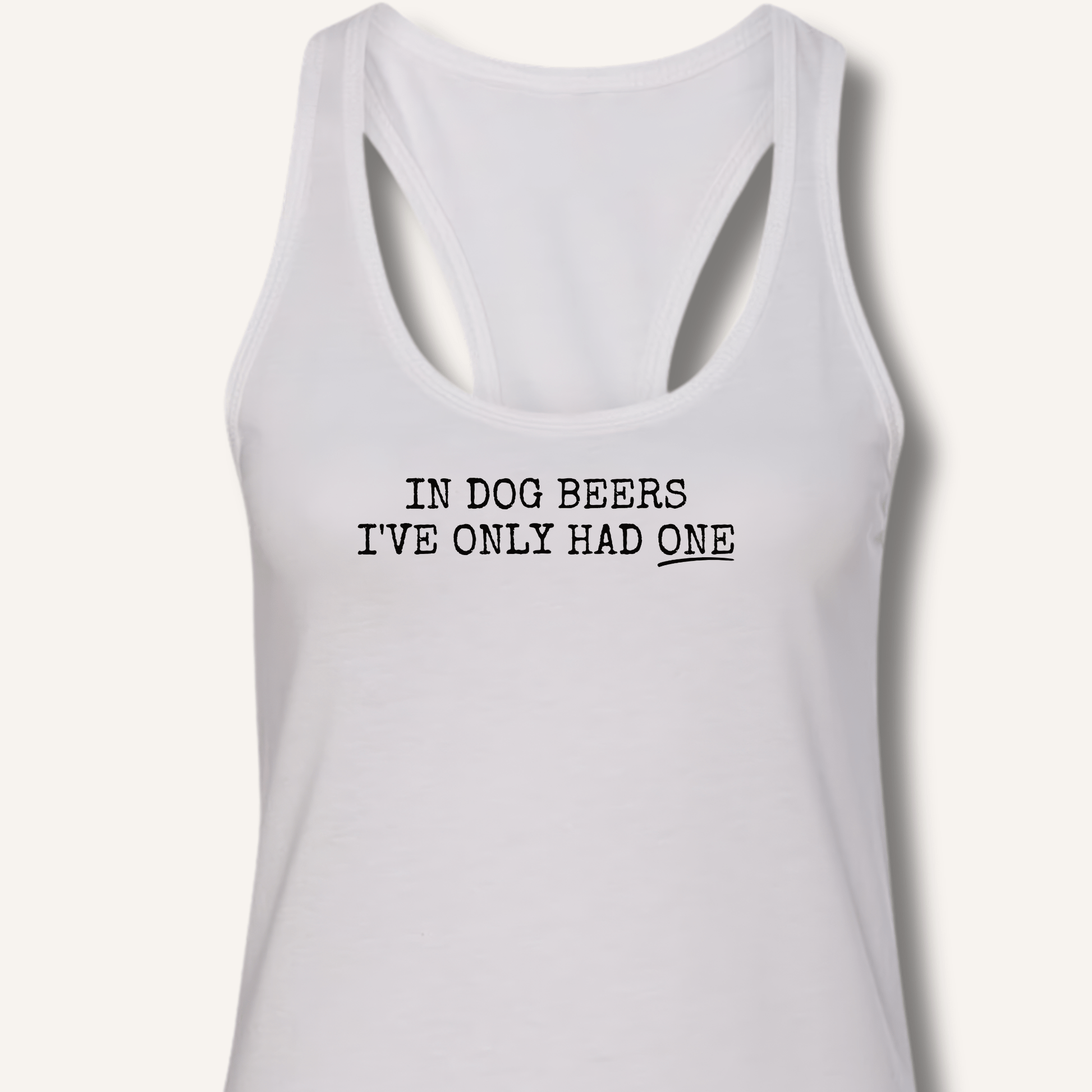 In Dog Beers Racerback Tank - Sip & Shirt