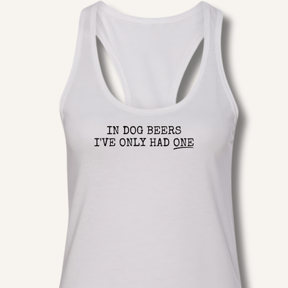 In Dog Beers Racerback Tank - Sip & Shirt