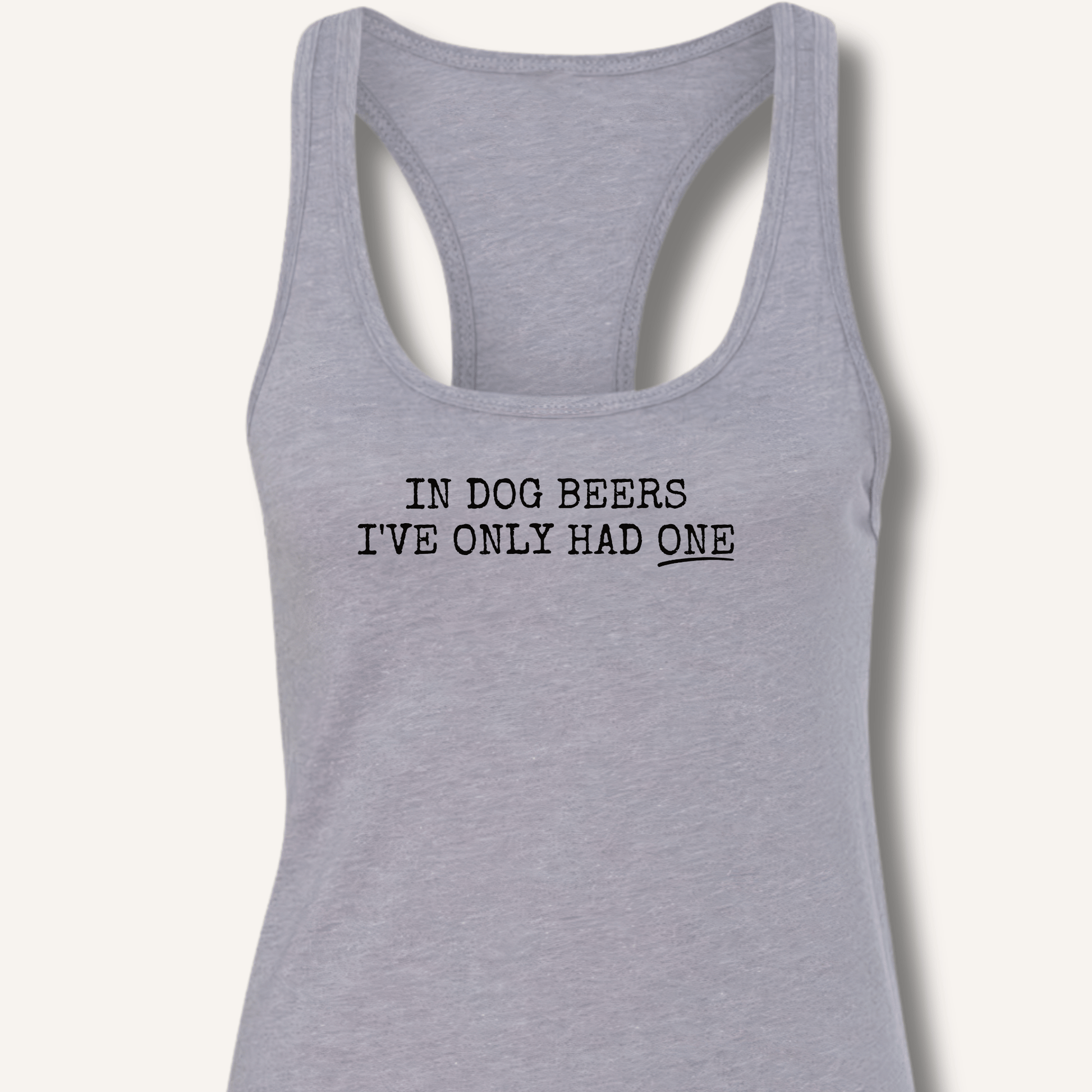 In Dog Beers Racerback Tank - Sip & Shirt