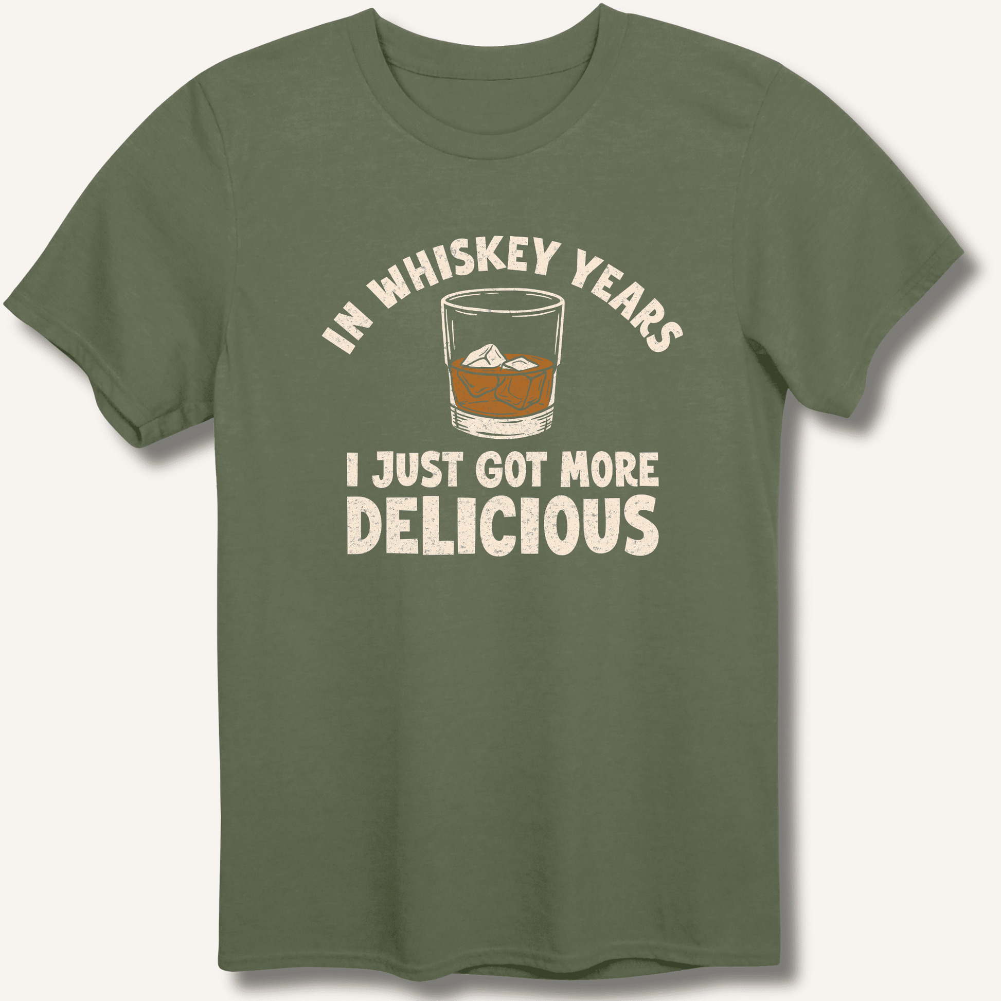 In Whiskey Years I Just Got More Delicious T-Shirt - Sip & Shirt