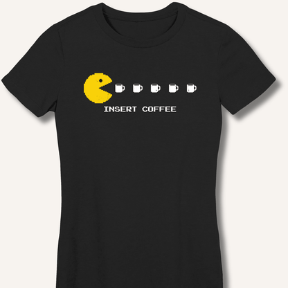Insert Coffee Fitted T-Shirt - Sip & Shirt