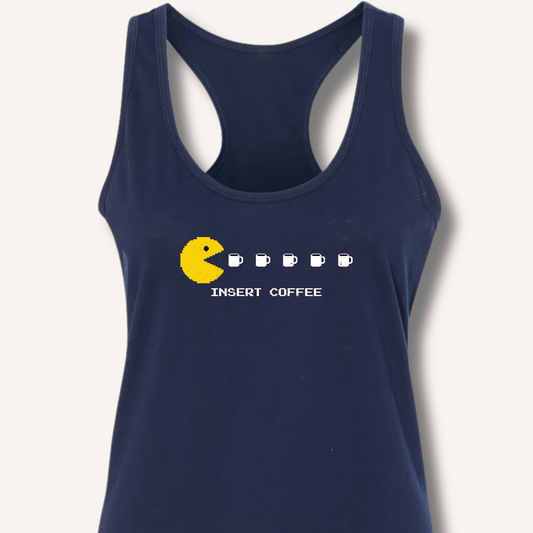 Insert Coffee Racerback Tank - Sip & Shirt