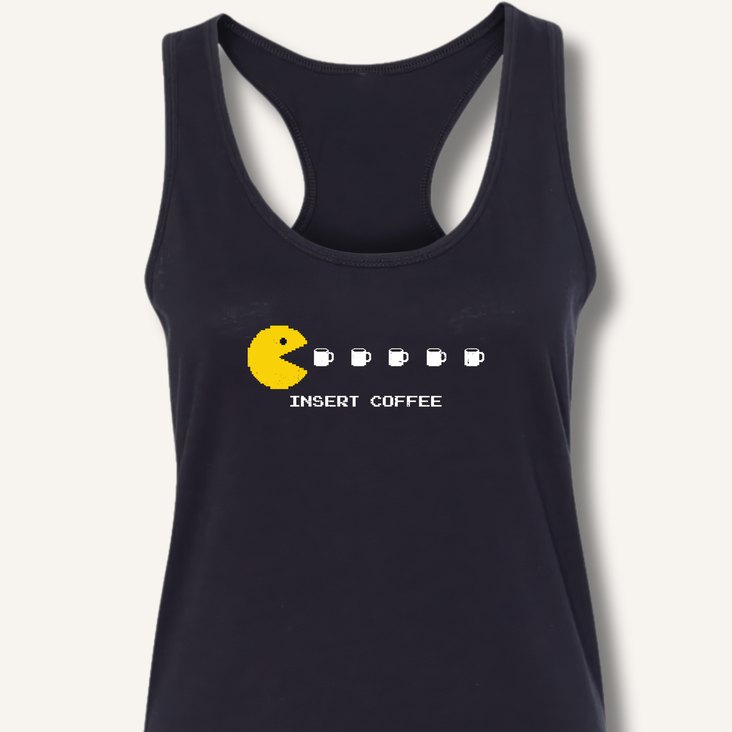 Insert Coffee Racerback Tank - Sip & Shirt