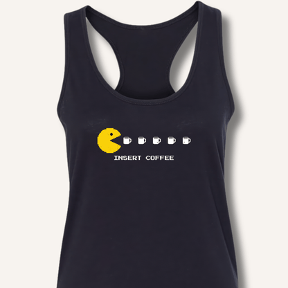 Insert Coffee Racerback Tank - Sip & Shirt