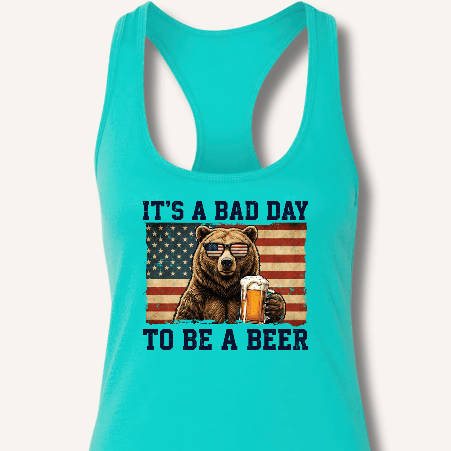It's a Bad Day to Be a Beer Racerback Tank - Sip & Shirt