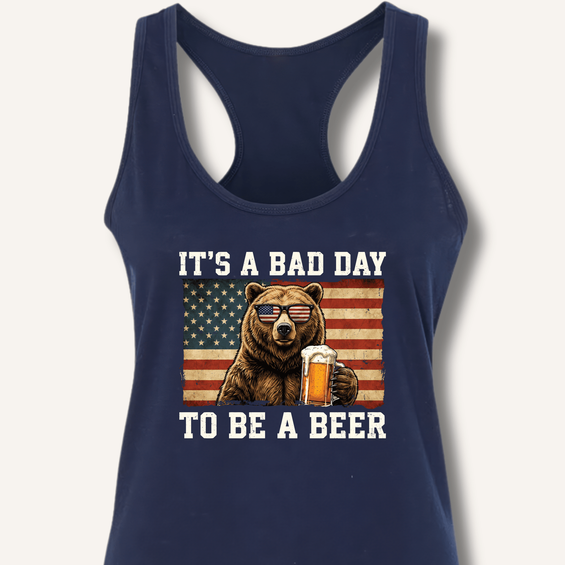 It's a Bad Day to Be a Beer Racerback Tank - Sip & Shirt