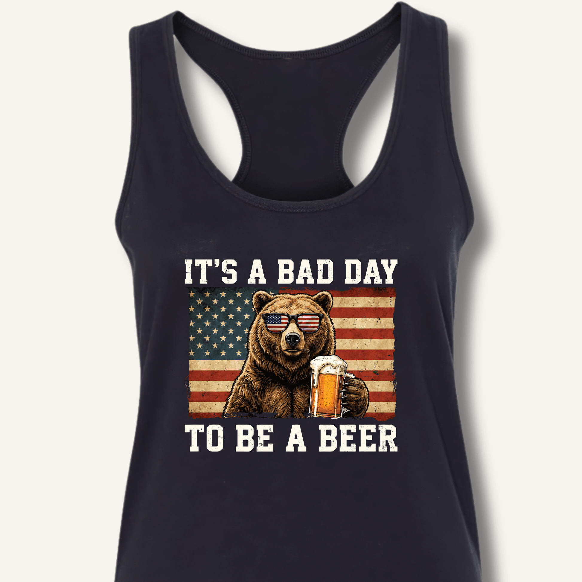 It's a Bad Day to Be a Beer Racerback Tank - Sip & Shirt