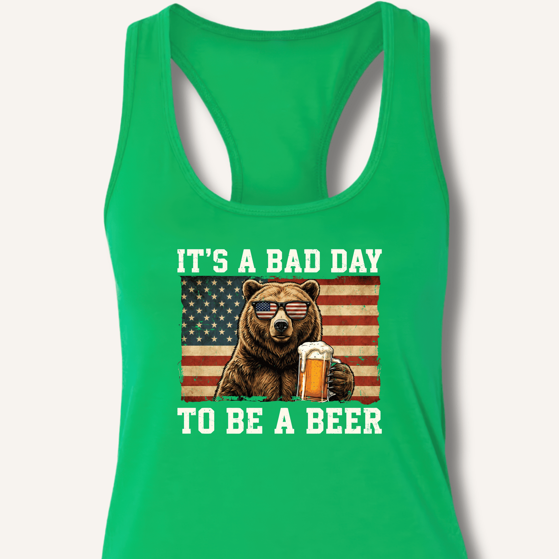 It's a Bad Day to Be a Beer Racerback Tank - Sip & Shirt