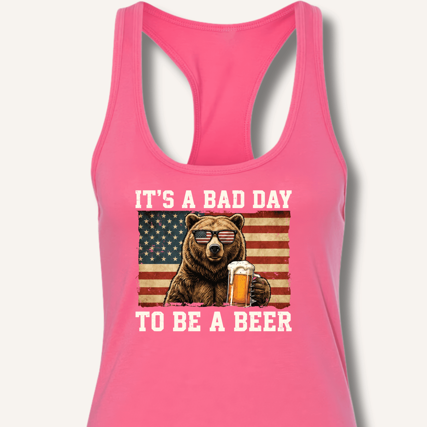 It's a Bad Day to Be a Beer Racerback Tank - Sip & Shirt