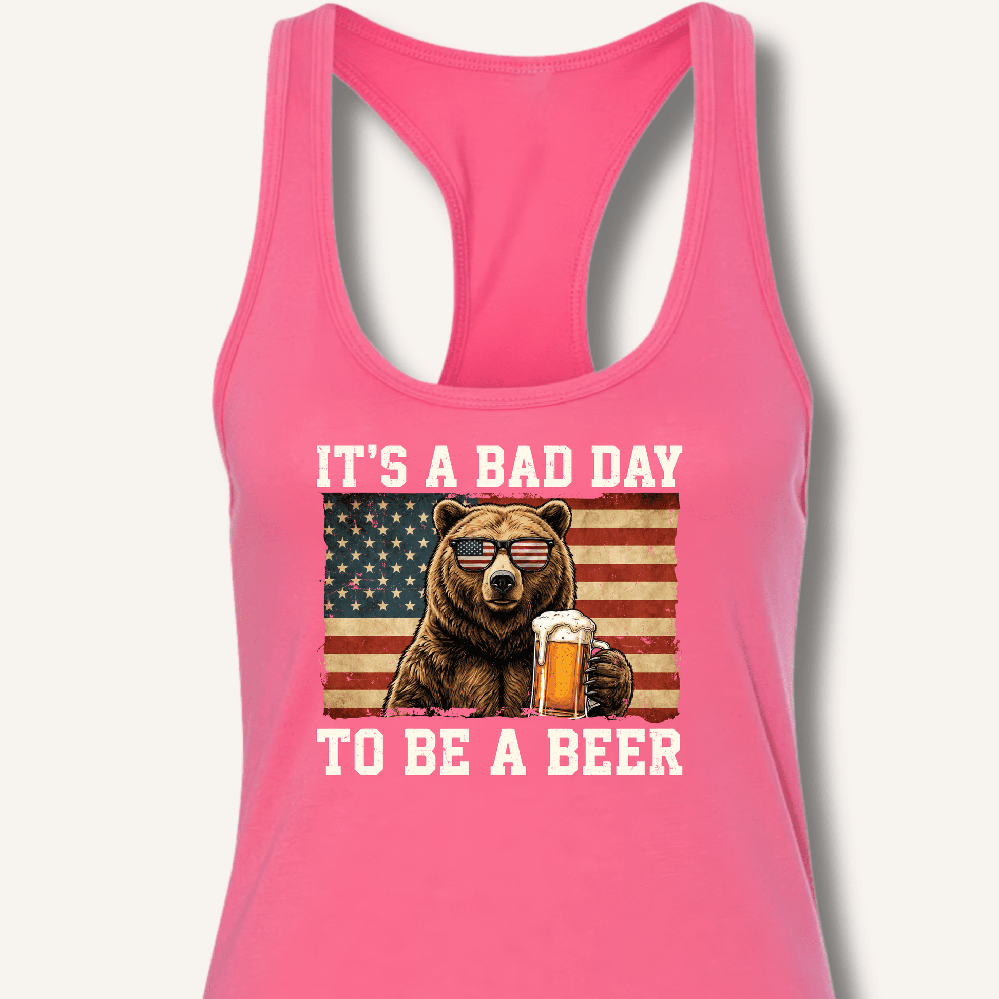 It's a Bad Day to Be a Beer Racerback Tank - Sip & Shirt