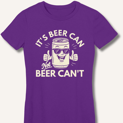 It's Beer Can Fitted T-Shirt - Sip & Shirt