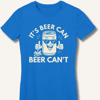 It's Beer Can Fitted T-Shirt - Sip & Shirt