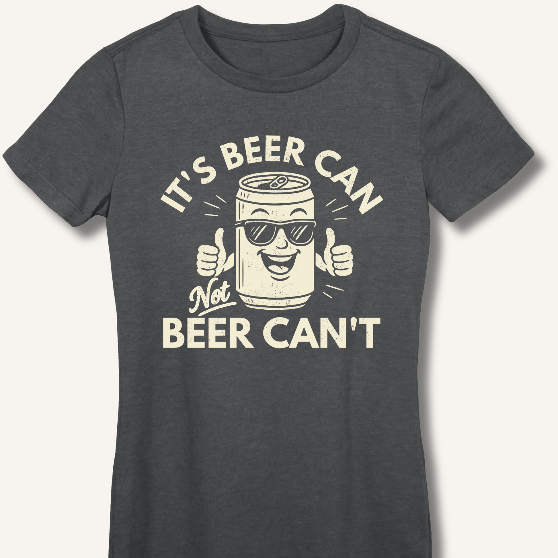 It's Beer Can Fitted T-Shirt - Sip & Shirt