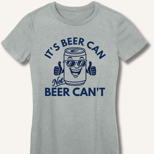 It's Beer Can Fitted T-Shirt - Sip & Shirt