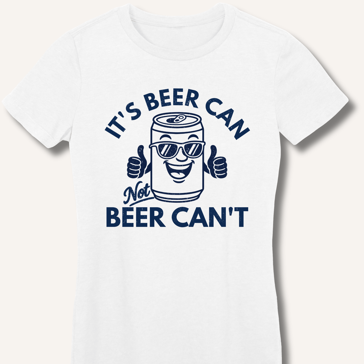 It's Beer Can Fitted T-Shirt - Sip & Shirt