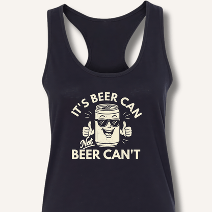 It's Beer Can Racerback Tank - Sip & Shirt