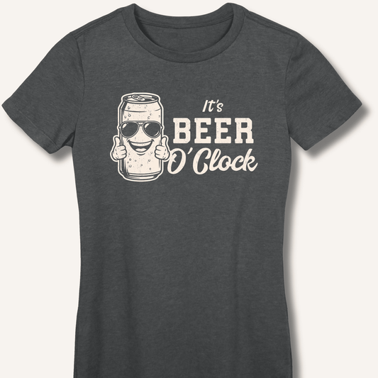 It's Beer O'Clock Fitted T-Shirt - Sip & Shirt