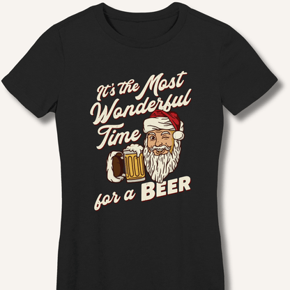 It's the Most Wonderful Time for a Beer Fitted T-Shirt - Sip & Shirt