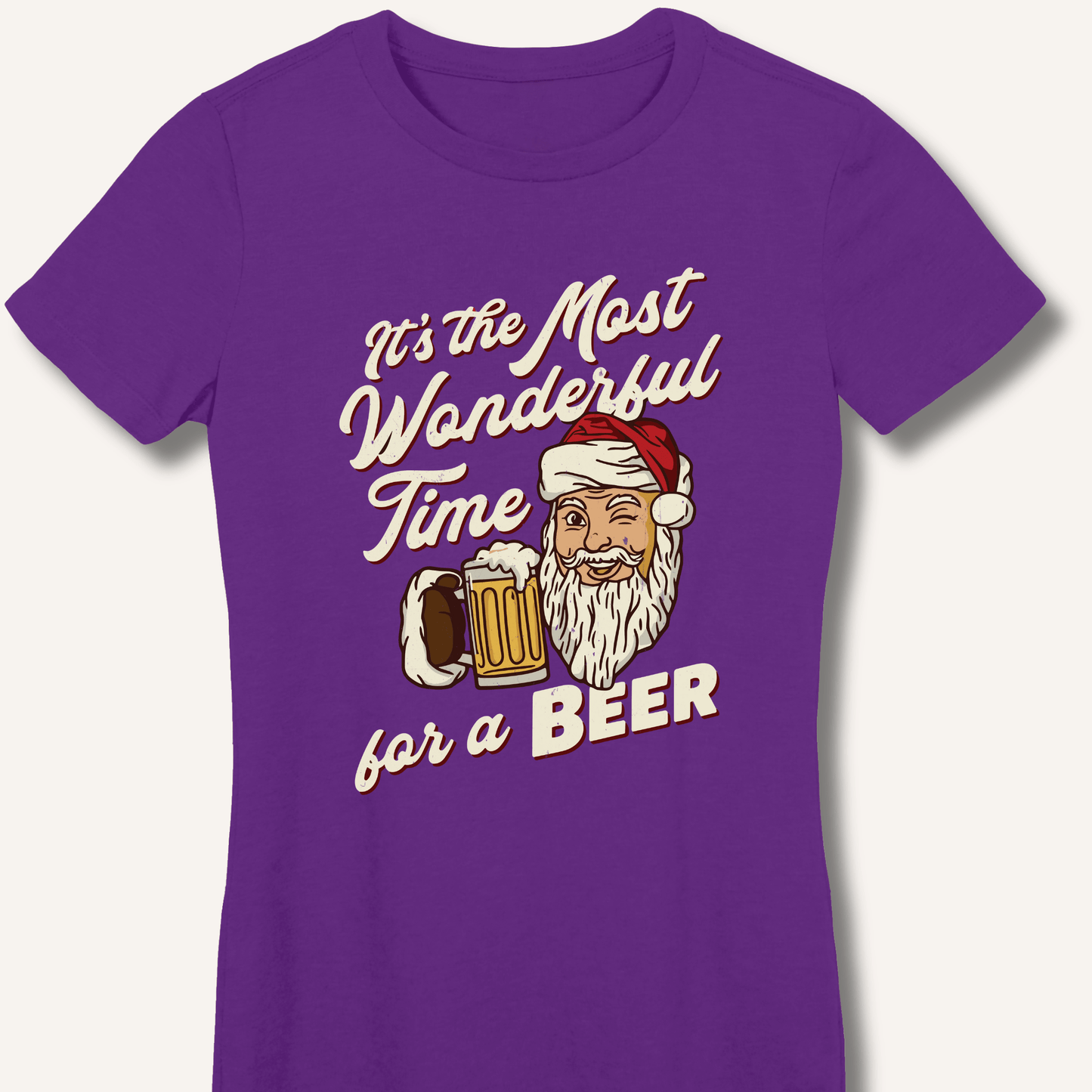 It's the Most Wonderful Time for a Beer Fitted T-Shirt - Sip & Shirt