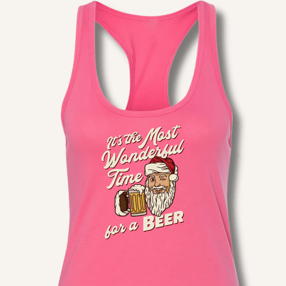 It's the Most Wonderful Time for a Beer Racerback Tank - Sip & Shirt