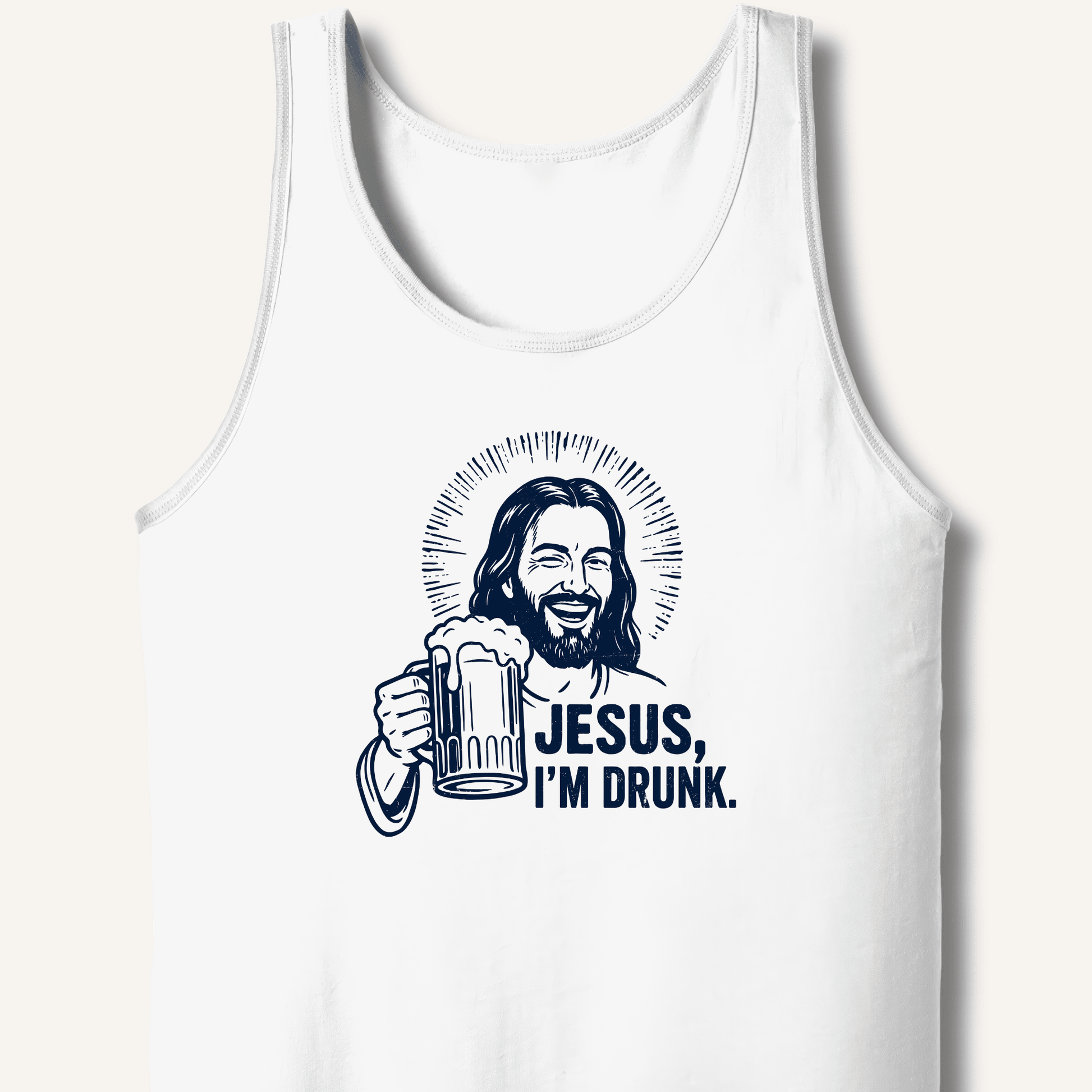 Jesus, I'm Drunk Tank - Sip & Shirt