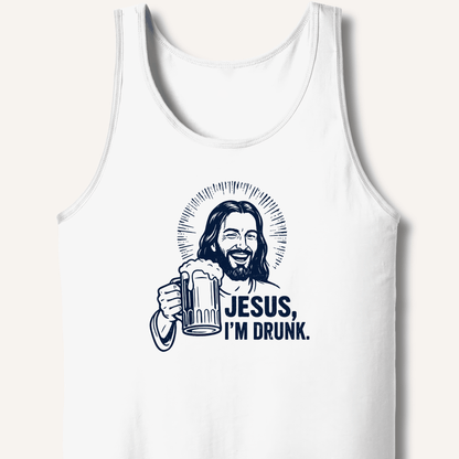 Jesus, I'm Drunk Tank - Sip & Shirt