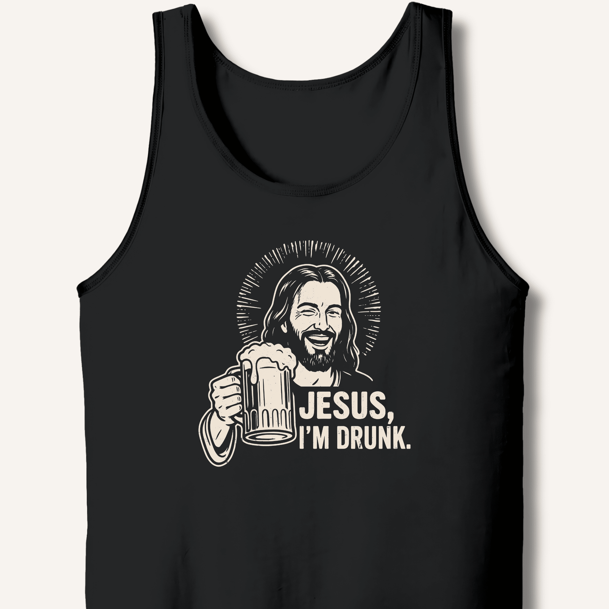 Jesus, I'm Drunk Tank - Sip & Shirt