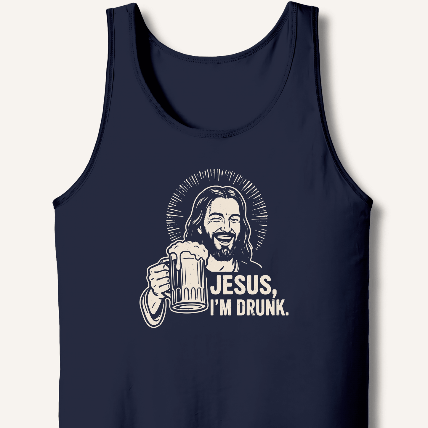 Jesus, I'm Drunk Tank - Sip & Shirt