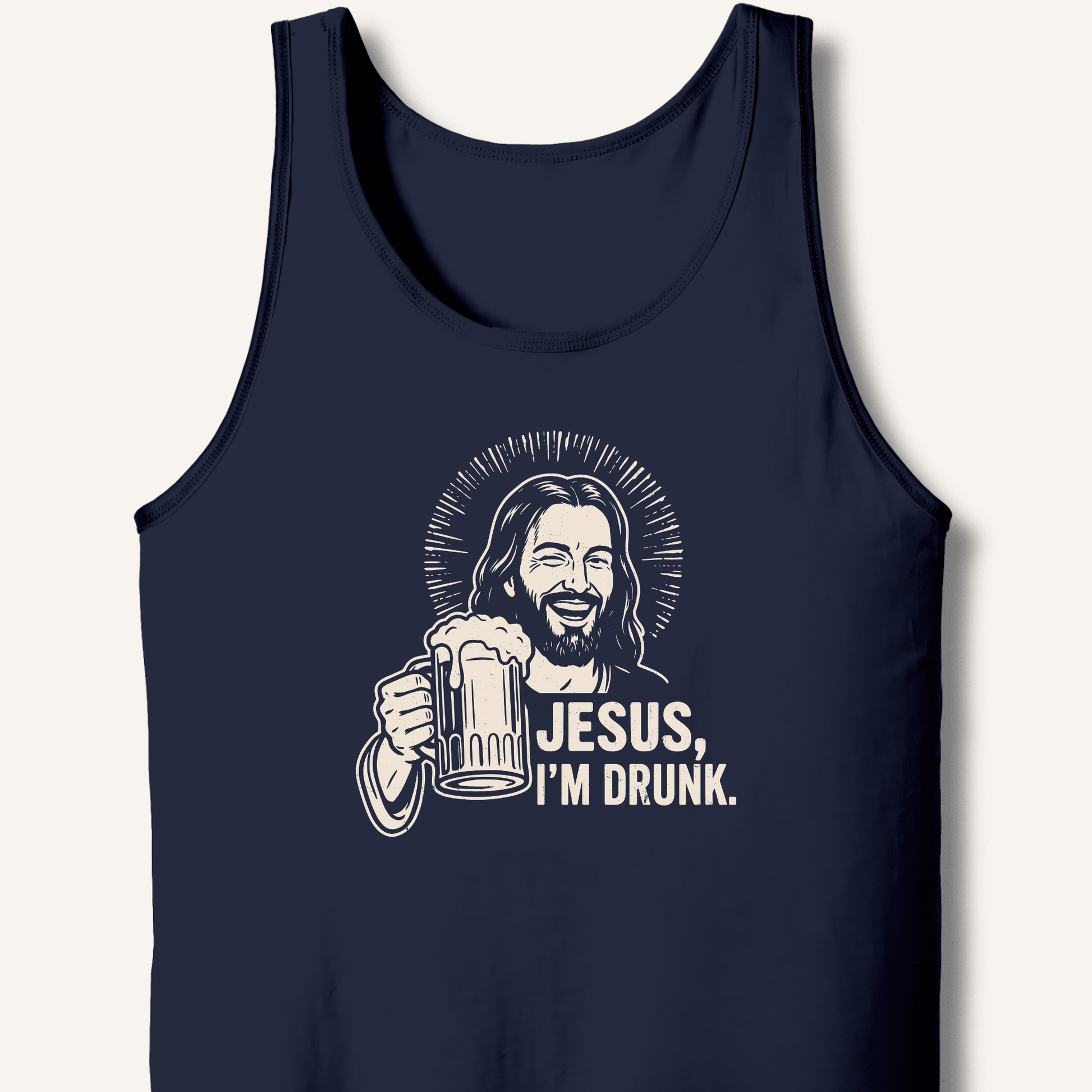 Jesus, I'm Drunk Tank - Sip & Shirt