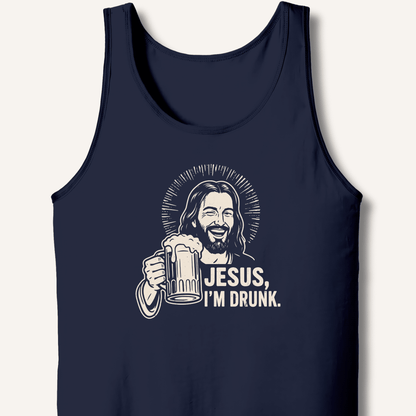 Jesus, I'm Drunk Tank - Sip & Shirt