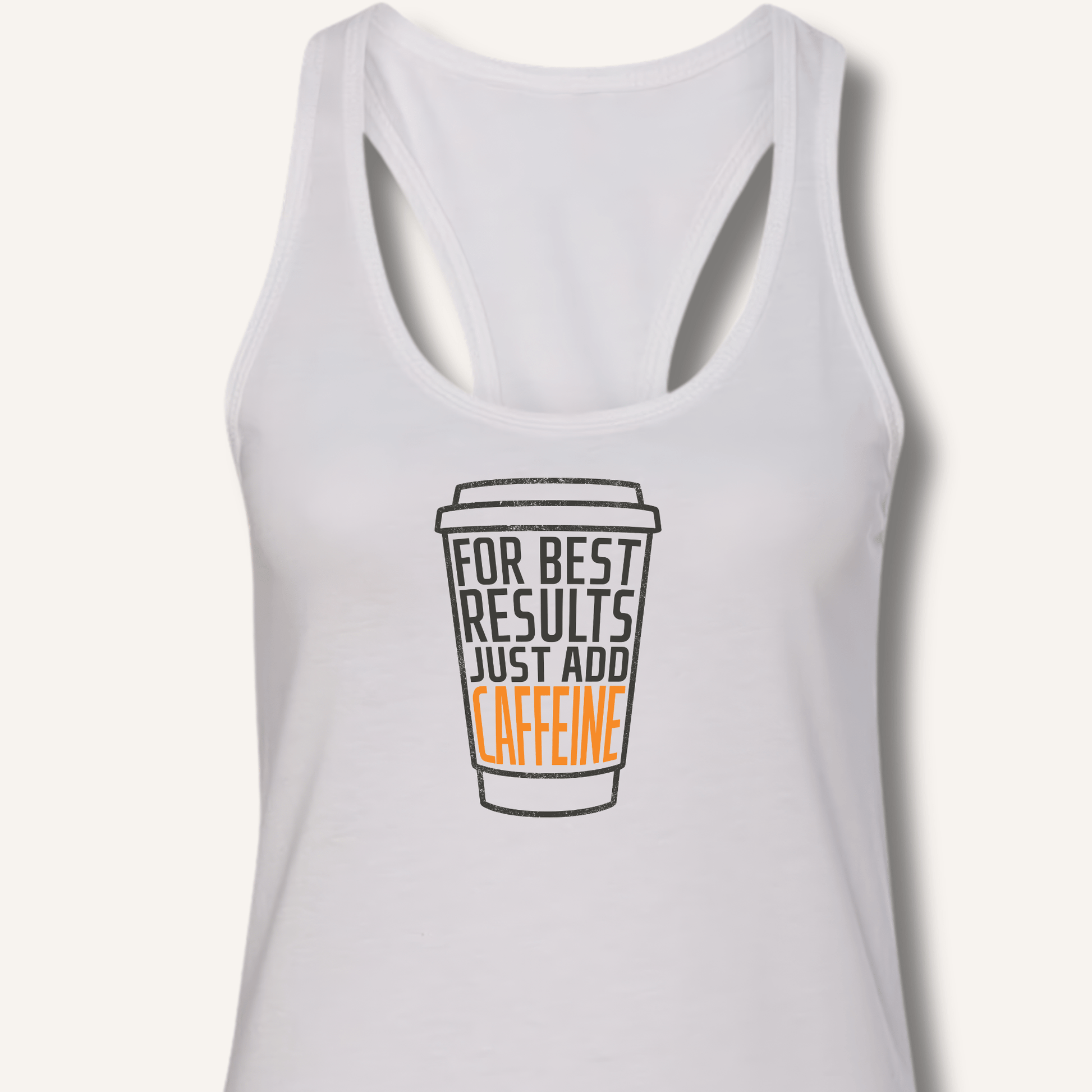 Just Add Caffeine Racerback Tank - Sip & Shirt