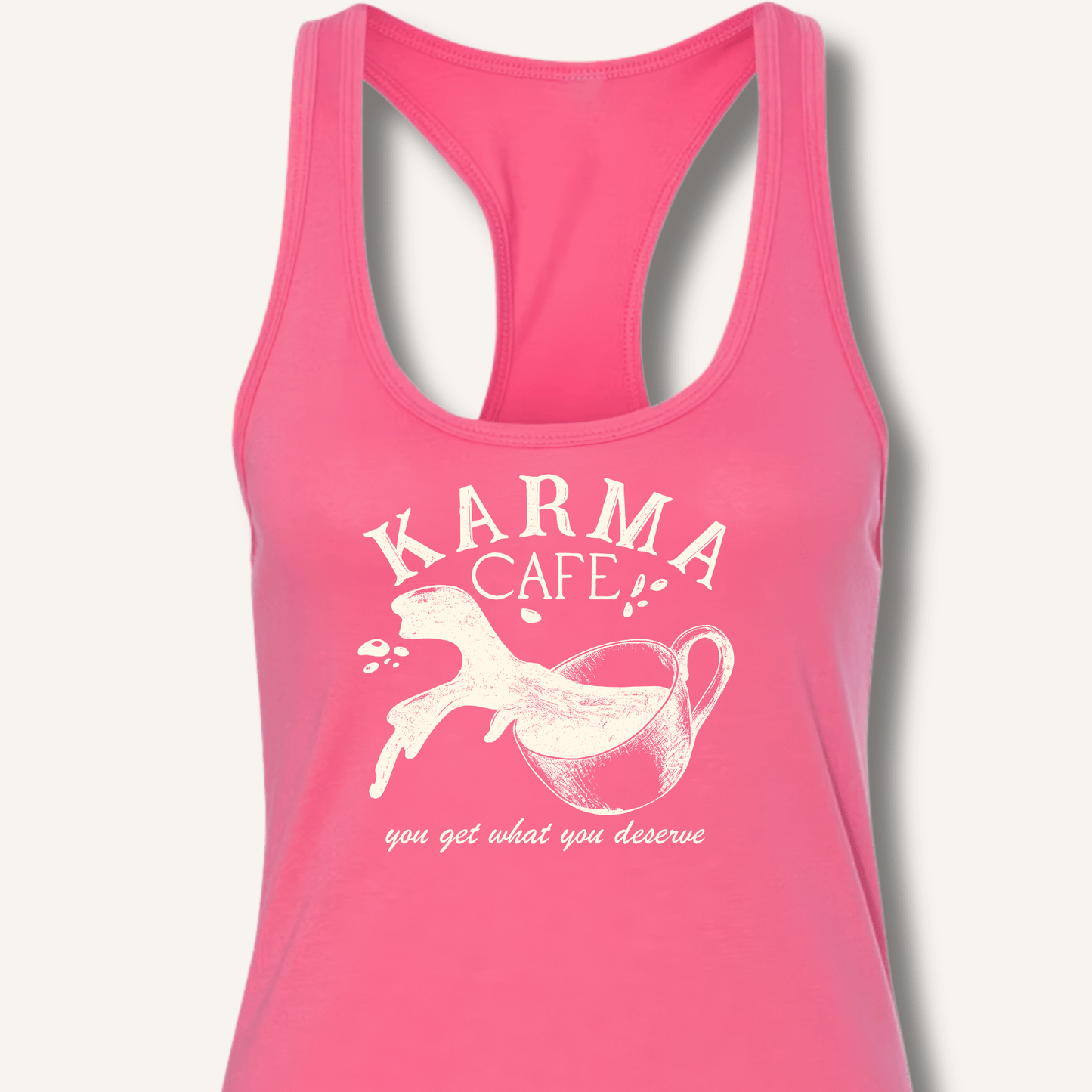 Karma Cafe Racerback Tank - Sip & Shirt