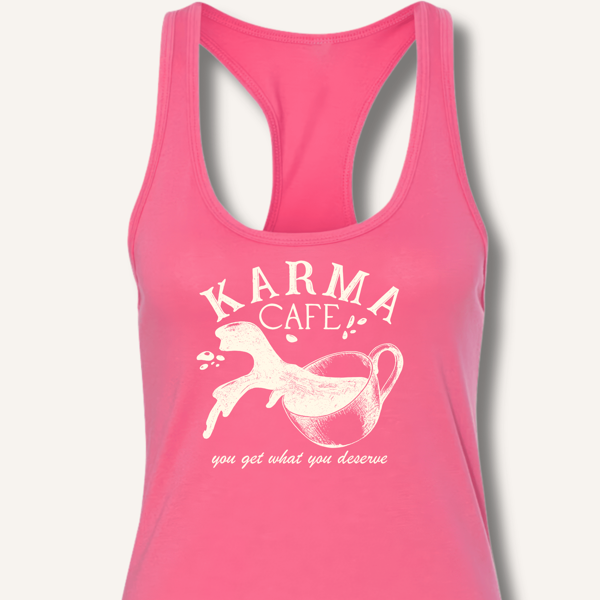 Karma Cafe Racerback Tank - Sip & Shirt