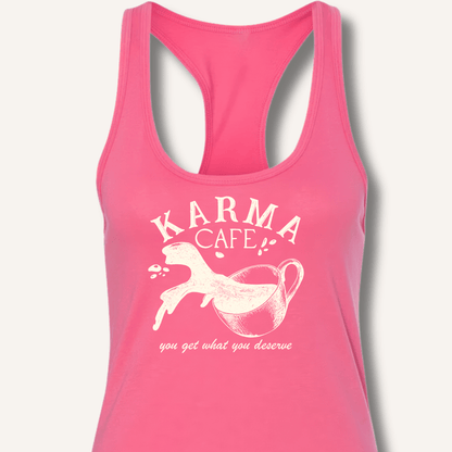 Karma Cafe Racerback Tank - Sip & Shirt