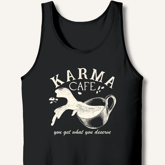 Karma Cafe Tank - Sip & Shirt