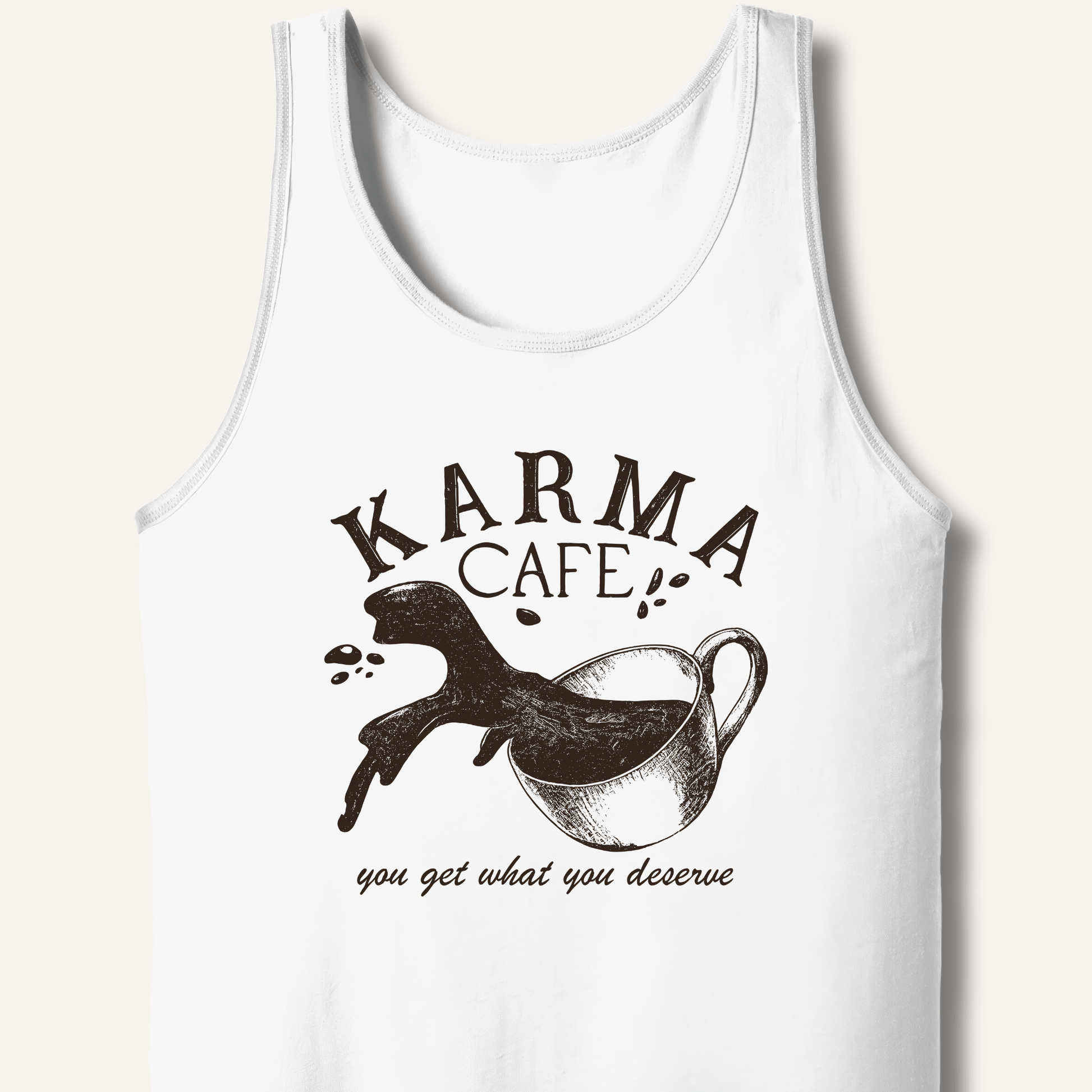 Karma Cafe Tank - Sip & Shirt