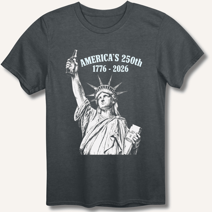 Lady Liberty's Beer Toast T-Shirt - Sip & Shirt
