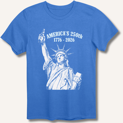 Lady Liberty's Beer Toast T-Shirt - Sip & Shirt