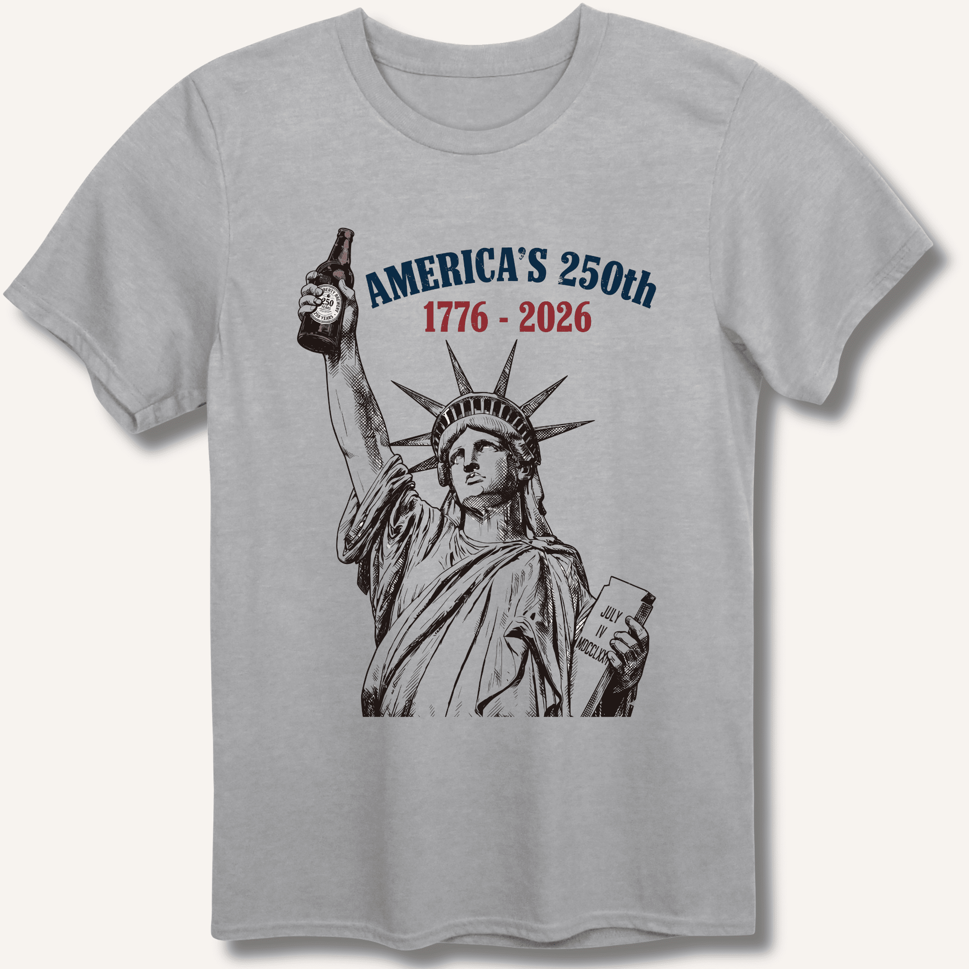 Lady Liberty's Beer Toast T-Shirt - Sip & Shirt