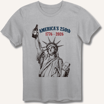 Lady Liberty's Beer Toast T-Shirt - Sip & Shirt