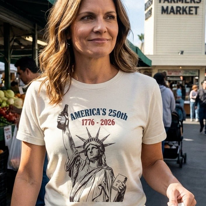 Lady Liberty's Beer Toast T-Shirt - Sip & Shirt