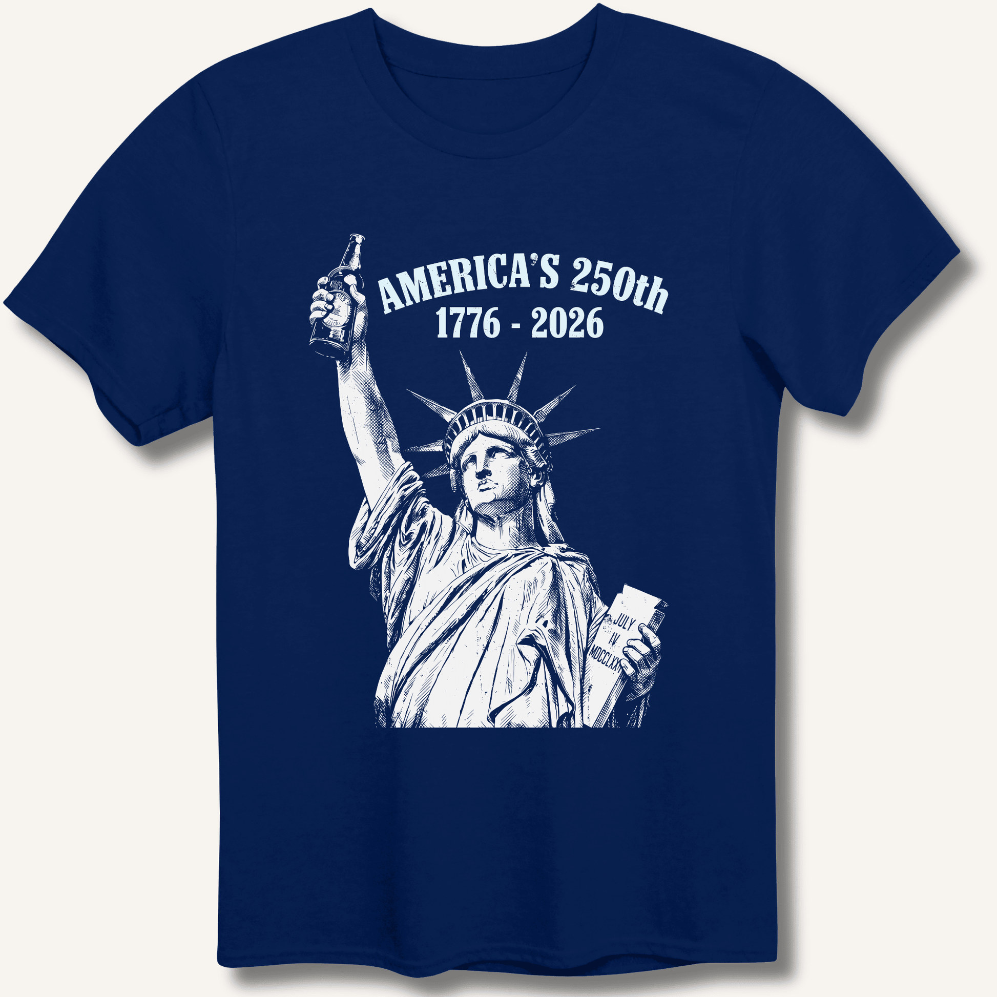 Lady Liberty's Beer Toast T-Shirt - Sip & Shirt