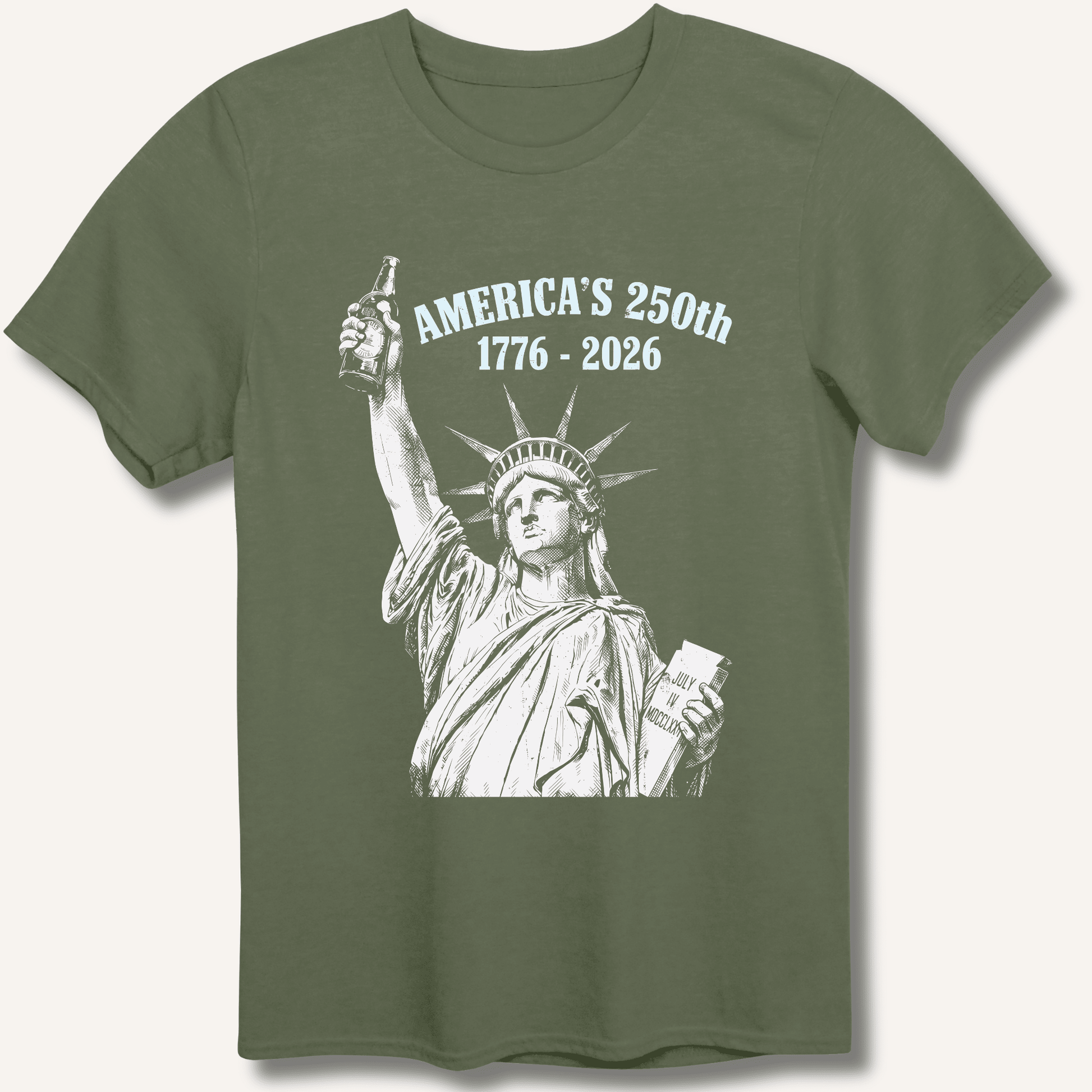 Lady Liberty's Beer Toast T-Shirt - Sip & Shirt