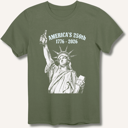 Lady Liberty's Beer Toast T-Shirt - Sip & Shirt