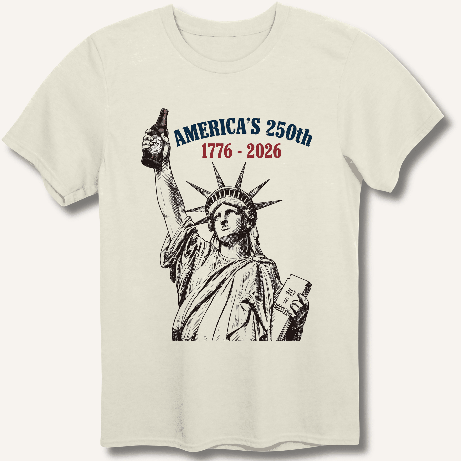 Lady Liberty's Beer Toast T-Shirt - Sip & Shirt