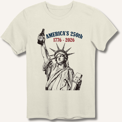 Lady Liberty's Beer Toast T-Shirt - Sip & Shirt